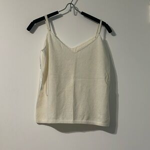 Vince Cashmere Cream Tank Top